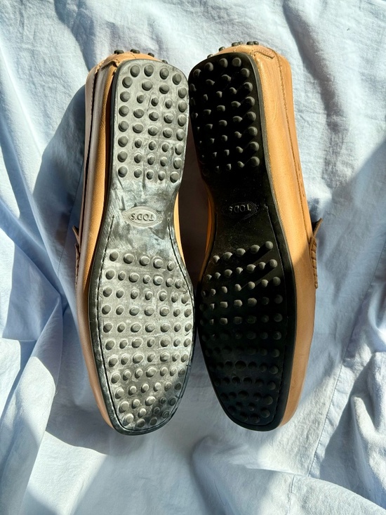 TOD’S Leather Driving Loafers – Camel Brown – Size 8 (Men) main image 5